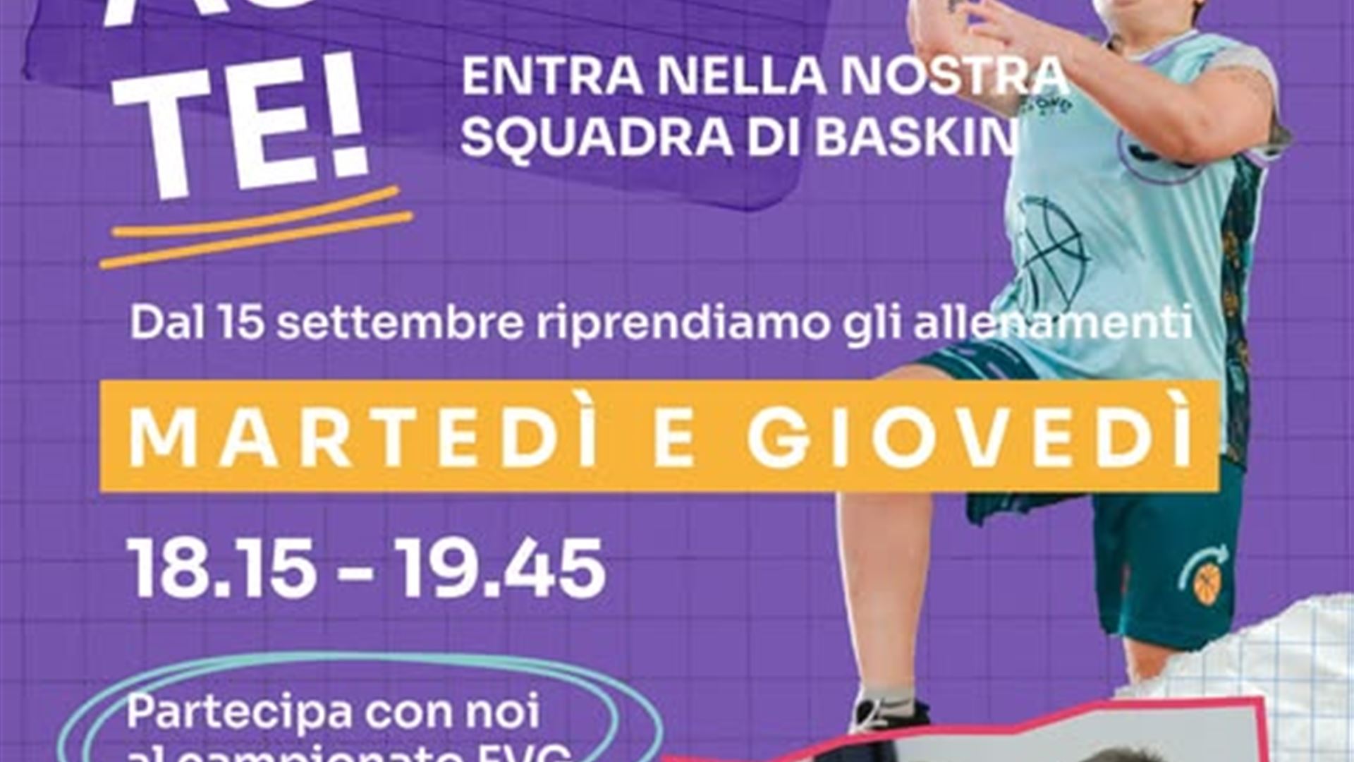 Immagine dell’evento — Inizio allenamenti con Go Beyond Baskin Monfalcone