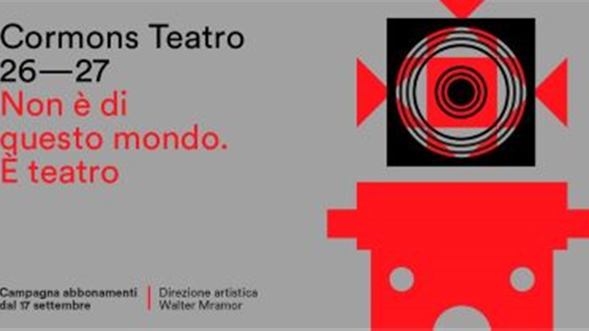 Teatro di Cormons - Al via la campagna abbonamenti 2026/2027