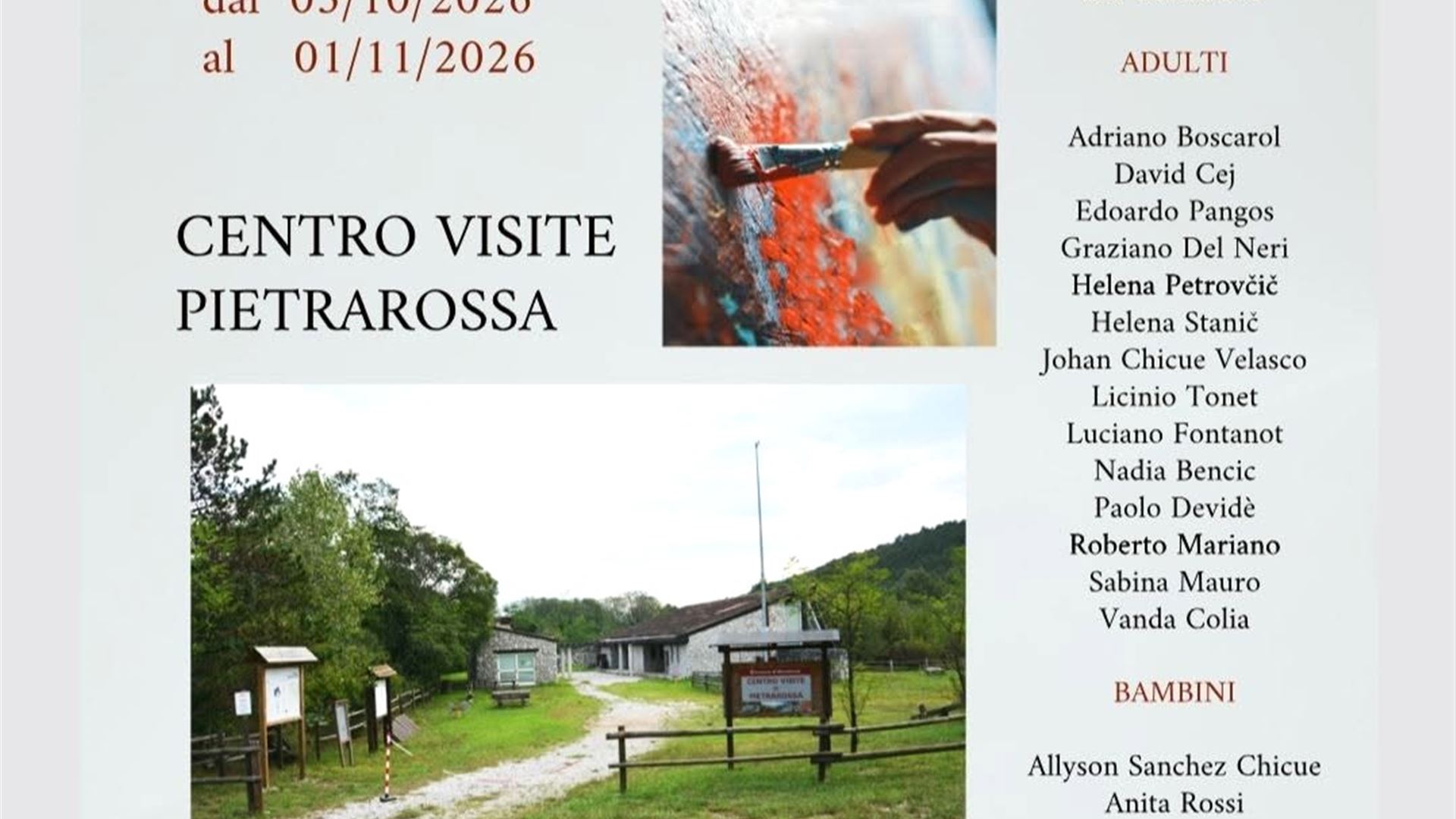 Mostra collettiva di pittura "L'arte abbraccia Monfalcone"