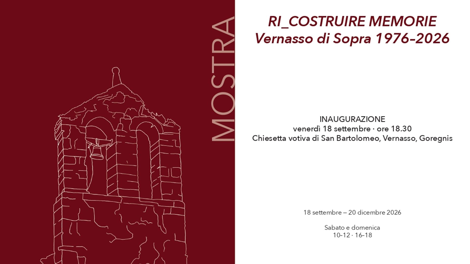 Immagine dell’evento — Mostra Ri_costruire memorie