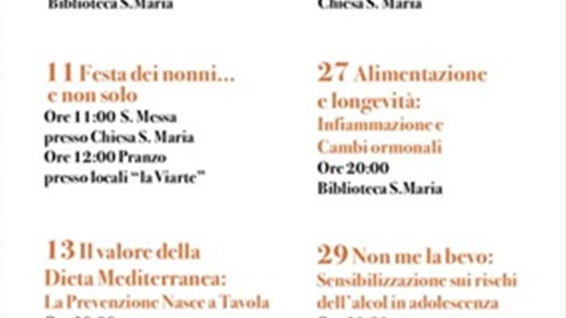 Nutrizione, prevenzione e salute