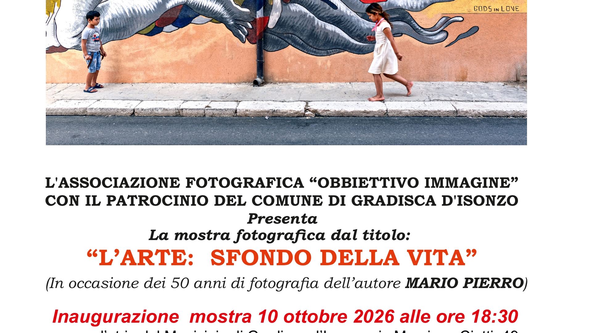 "L'arte: sfondo della vita" mostra fotografica di Obbiettivo Immagine