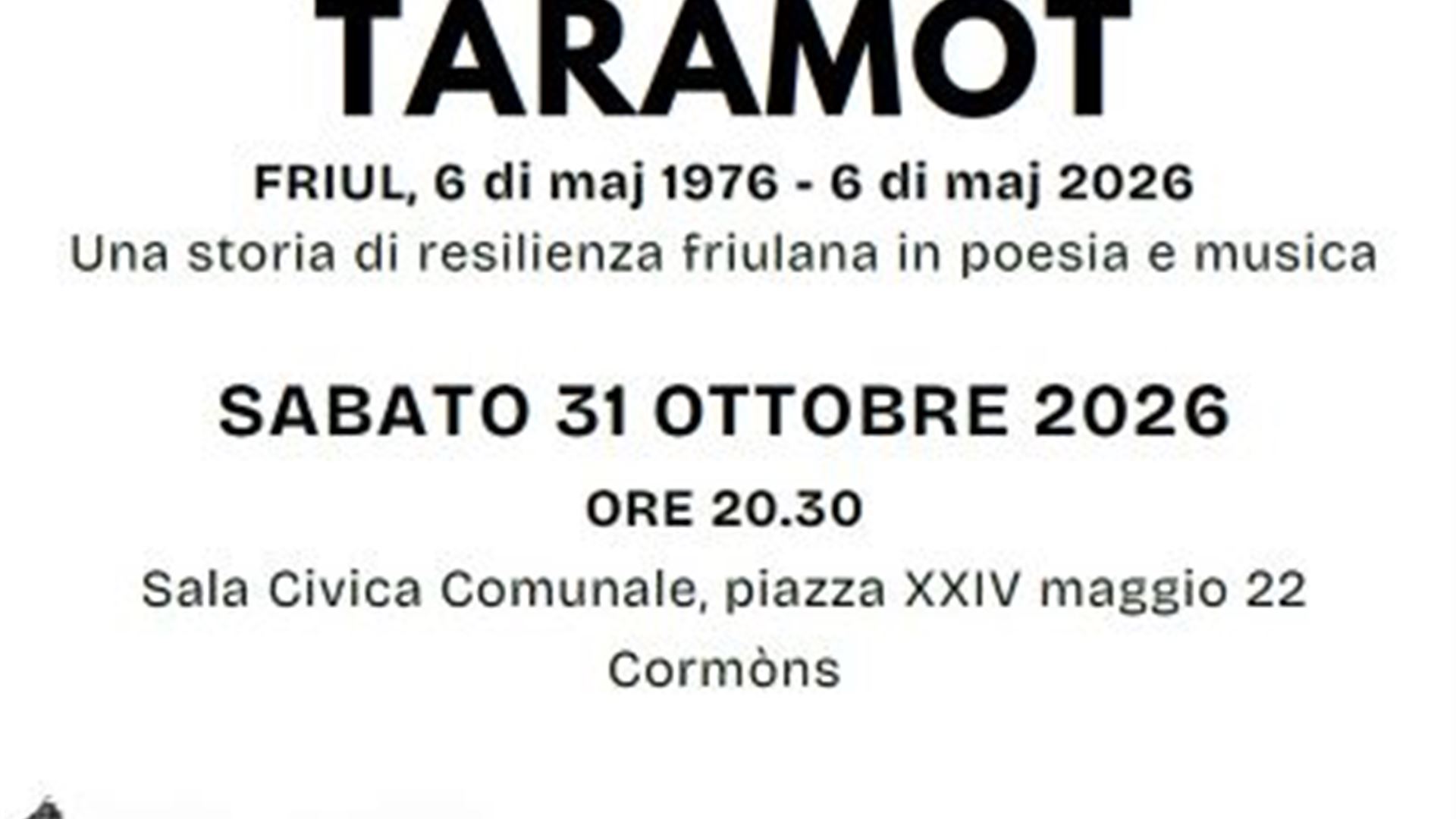 TARAMOT - FRIUL, 6 di maj 1976 - 6 di maj 2026