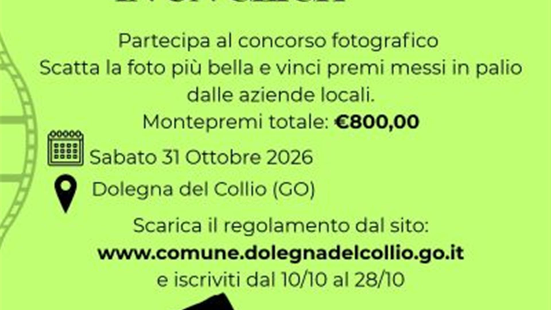 Concorso fotografico Dolegna del Collio 31/10/2026