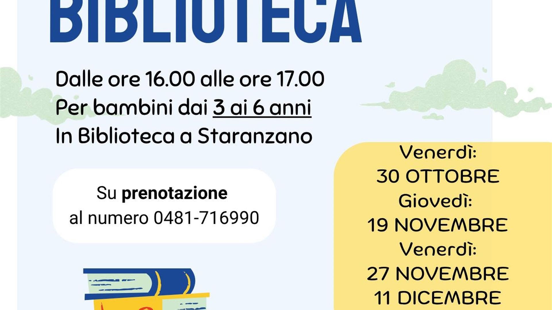 Immagine dell’evento — Letture in Biblioteca (bambini da 3 a 6 anni)