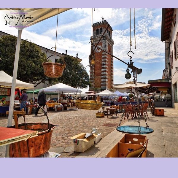 locandina AnticaMente - Mercatino dell'antiquariato ad Aviano