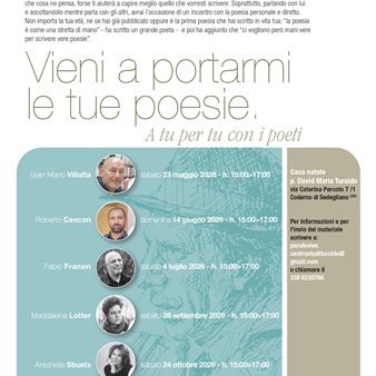 Vieni a portarmi le tue poesie - A tu per tu con i poeti