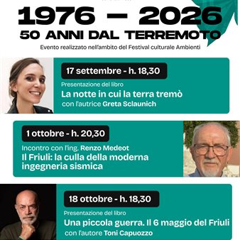 1976 – 2026 50 anni dal terremoto