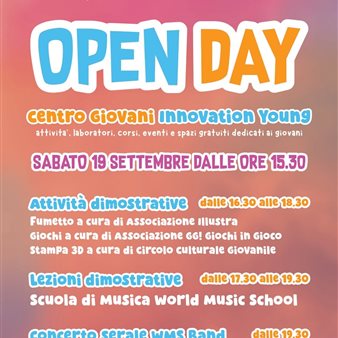 Open day Innovation Young - Centro Giovani Monfalcone