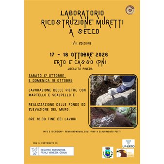 Laboratorio di ricostruzione di muretti a secco