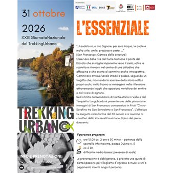 XXIII Giornata Nazionale del Trekking Urbano a Cividale del Friuli: San Francesco 1226-2026: sulle tracce dell’essenziale