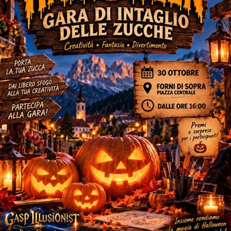 Halloween: gara di intaglio delle zucche