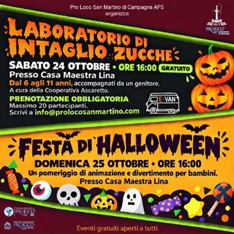 Laboratorio di intaglio zucche