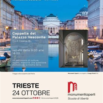 Immagine dell’evento — Generazione Monumenti Aperti - visite alla Cappella del Palazzo Vescovile