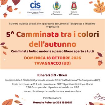 5^ Camminata tra i colori dell'autunno