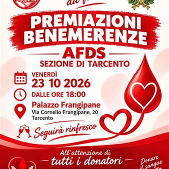 Premiazione donatori del sangue di Tarcento