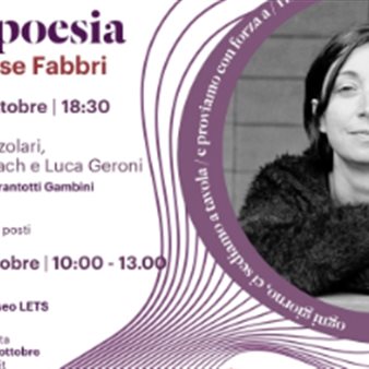 Immagine dell’evento — Lets Eventi - Fare poesia. Incontro con Agnese Fabbri