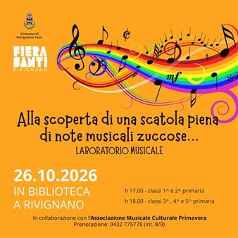 Alla scoperta di una scatola piena di note musicali zuccose