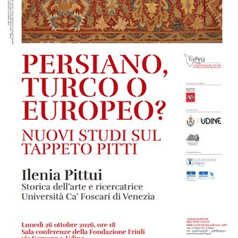 Persiano, turco o europeo? Nuovi studi sul tappeto Pitti.