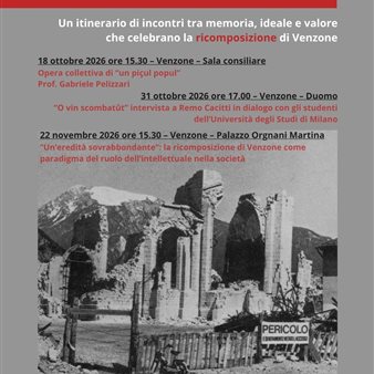 50 anni dal terremoto in Friuli: Venzone e l'eredità culturale di Remo Cacitti