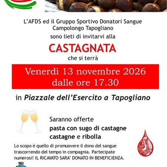 locandina Castagnata dei Donatori di Sangue
